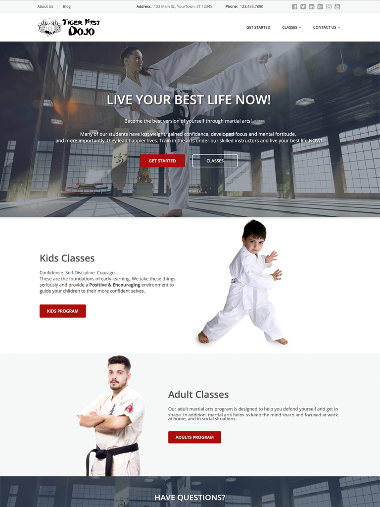 Karate Websites